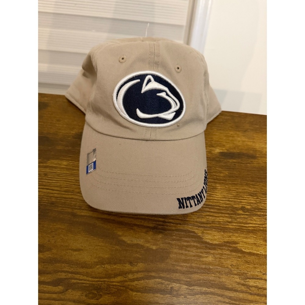Penn State‎ Nittany Lions Hat Captivating Headwear Tan Khaki Adjustable Cap PSU